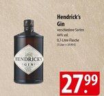 Gin Angebote von Hendrick's bei famila Nordost Langenhagen für 27,99 €