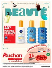 Prospectus Supermarchés Auchan Supermarché en cours à Pourrières et alentours, "BEAUTÉ", 12 pages, 16/06/2026 - 27/06/2026 Catalogue Supermarchés Auchan Supermarché en cours à Pourrières et alentours, "BEAUTÉ", 12 pages, 16/06/2026 - 27/06/2026