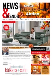 Aktueller külkens+sohn Polstermöbel Prospekt mit Couch, "NEWS & TRENDS", Seite 1