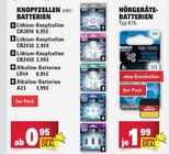 Lithium-Knopfzellen Angebote bei E center Mainz für 0,95 €