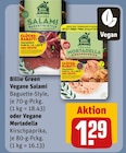 Vegane Salami oder Vegane Mortadella im Angebot bei REWE in Villingen-Schwenningen Vegane Salami oder Vegane Mortadella Angebote von Billie Green bei REWE Villingen-Schwenningen für 1,29 €