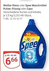 Waschmittel Pulver, Flüssig oder Caps im Angebot bei GLOBUS in Kaarst Waschmittel Pulver, Flüssig oder Caps Angebote von Weißer Riese bei GLOBUS Kaarst für 6,66 €