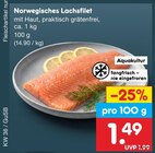 Norwegisches Lachsfilet im Angebot bei Netto Marken-Discount in Altenburg Norwegisches Lachsfilet Angebote bei Netto Marken-Discount Altenburg für 1,49 €
