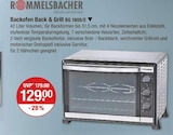 Backofen Back & Grill von Rommelsbacher im aktuellen V-Markt Prospekt für 129,00 €