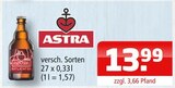 Aktuelle Bier Angebote bei Getränke Oase in Rheda-Wiedenbrück Aktuelles Astra Angebot bei Getränke Oase in Rheda-Wiedenbrück ab 13,99 €