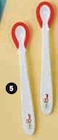 Lot de 2 cuilleres thermosensible ou lot de 4 cuilleres douces ou lot de 2 cuilleres orientables ou lot de 2 couverts d'apprentissage dans le catalogue Super U
