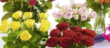 Bouquet de 10 Roses - Géant Casino à Montpellier Bouquet de 10 Roses en promo chez Géant Casino Montpellier à 8,00 €
