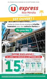 Catalogue Supermarchés U Express en cours à Nice et alentours, U Express, 20 pages, 08/09/2026 - 20/09/2026