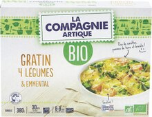 Géant Casino Argenteuil - Gratin de quatre légumes et emmental ou légumes cuisinées à la provençale bio surgelé Promo Gratin de quatre légumes et emmental ou légumes cuisinées à la provençale bio surgelé dans le catalogue Géant Casino "Sélection Bio" à Argenteuil
