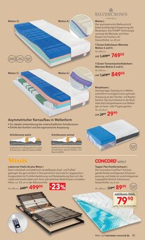 Bett im Matratzen Concord Prospekt "AUS LIEBE ZU GUTEM SCHLAF" mit 8 Seiten (Bielefeld)