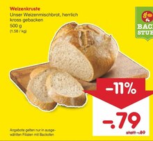 Weizenkruste bei Netto Marken-Discount in Hückelhoven Weizenkruste im Angebot bei Netto Marken-Discount Hückelhoven für 0,79 €