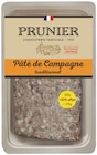 Pâté de Campagne traditionnel - PRUNIER dans le catalogue Intermarché Hyper