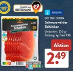 Schwarzwälder Schinken von Gut Drei Eichen im aktuellen ALDI SÜD Prospekt für 2,49 €