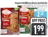 Unsere Goldstuecke im EDEKA Prospekt Unsere Goldstücke 6 Dinkel-Brötchen von Coppenrath&Wiese im aktuellen EDEKA Prospekt für 1,99 €
