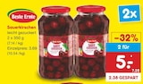 Sauerkirschen von Beste Ernte für 3,69 € bei Netto Marken-Discount im Angebot Sauerkirschen von Beste Ernte im aktuellen Netto Marken-Discount Prospekt