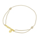 Bracelet en or jaune cordon Maman en promo chez Le Manège à Bijoux Bracelet en or jaune cordon Maman dans le catalogue Le Manège à Bijoux