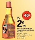 Huile sèche bronzage - BRONZAGE INTINSE SOLEIL DES ILES dans le catalogue E.Leclerc