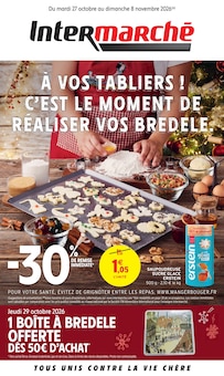 Catalogue Intermarché Super de la semaine "À VOS TABLIERS ! C'EST LE MOMENT DE RÉALISER VOS BREDELE." avec 1 pages, valide du 27/10/2026 au 08/11/2026 pour Oberhausbergen et alentours Prospectus Intermarché Super de la semaine "À VOS TABLIERS ! C'EST LE MOMENT DE RÉALISER VOS BREDELE." avec 1 pages, valide du 27/10/2026 au 08/11/2026 pour Oberhausbergen et alentours
