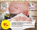 Jambon supérieur cuit cœur de couenné nature - Intermarché Super Jambon supérieur cuit cœur de couenné nature à 9,50 € dans le catalogue Intermarché Super