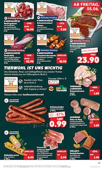 Schweinefleisch im Kaufland Prospekt "Hier bin ich richtig" mit 62 Seiten (Remscheid)