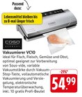 Vakuumierer VC10 Angebote von Caso Germany bei E center Filderstadt für 54,99 €