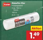 Klebefilm 10er im Angebot bei Netto Marken-Discount in Rostock Klebefilm 10er Angebote von maker bei Netto Marken-Discount Rostock für 1,49 €