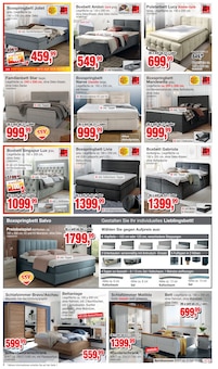 Bett im aktuellen Die Möbelfundgrube Prospekt (Trier) Bett im Die Möbelfundgrube Prospekt "SOMMER-SCHLUSS-VERKAUF" mit 12 Seiten (Trier)
