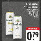 EDEKA - Pils oder Radler Angebot im Prospekt Pils oder Radler bei EDEKA im Prospekt "" für 0,79 €