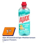 Allzweckreiniger Mediterranean Lagoon Flowers von Ajax für 1,34 € bei Action im Angebot Allzweckreiniger Mediterranean Lagoon Flowers von Ajax im aktuellen Action Prospekt
