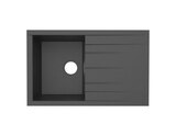 Evier résine, rectangulaire 1 bac noir, égouttoir réversible 80x50x21 cm - Cooke and Lewis - Brico Dépôt à Villeurbanne Evier résine, rectangulaire 1 bac noir, égouttoir réversible 80x50x21 cm - Cooke and Lewis en promo chez Brico Dépôt Villeurbanne à 94,90 €