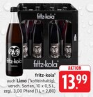 fritz-kola bei Trinkgut im Großbottwar Prospekt für 13,99 €