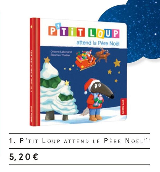 Monoprix Nogent-sur-Marne - P'TIT LOUP ATTEND LE PÈRE NOËL Promo P'TIT LOUP ATTEND LE PÈRE NOËL dans le catalogue Monoprix Le grand Noël à Nogent-sur-Marne