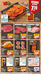 Rindfleisch Angebot im aktuellen REWE Prospekt auf Seite 8