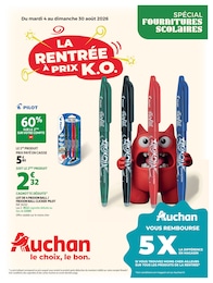 Catalogue Auchan Hypermarché en cours à Châtres et aux alentours : «LA RENTRÉE À PRIX K.O.» avec 28 pages, valable du 04/08/2026 au 30/08/2026