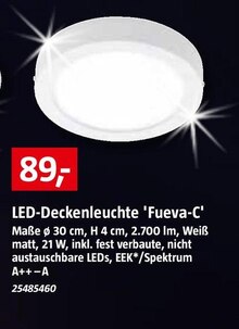 LED-Deckenleuchte 'Fueva-C' bei BAUHAUS in Norderstedt LED-Deckenleuchte 'Fueva-C' im Angebot bei BAUHAUS Norderstedt für 89,00 €
