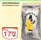 Kaffeebohnen im Angebot bei GLOBUS in Völklingen Kaffeebohnen Angebote von Gorilla bei GLOBUS Völklingen für 17,99 €