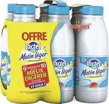 Géant Casino Fontaine - Lait sans lactose Matin Léger 1,2% M.G. Promo Lait sans lactose Matin Léger 1,2% M.G. dans le catalogue Géant Casino Priorité aux promos à Fontaine
