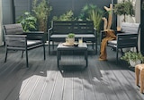 Promo Salon bas Panka anthracite, 4 personnes en résine recyclée à 199,00 € dans le catalogue LEROY MERLIN à Guipavas
