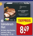 Gänsebrustfilet im ALDI Nord Prospekt Gänsebrustfilet von Gourmet Finest Cuisine im aktuellen ALDI Nord Prospekt für 8,49 €