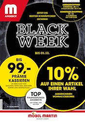 Aktueller Möbel Martin Prospekt mit Black Friday, "BLACK WEEK", Seite 1