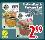 Plant-based Steak im EDEKA Prospekt Plant-based Steak von The Green Mountain im aktuellen EDEKA Prospekt für 2,99 €