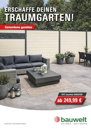 Baumärkte Prospekt von bauwelt Delmes Heitmann Ahrensburg bauwelt Delmes Heitmann Prospekt: "Gartenräume gestalten", 1 Seite, 13.03.2026 - 30.06.2026
