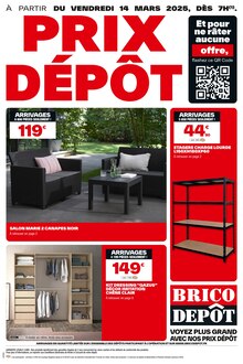Prospectus Brico Dépôt de la semaine "PRIX DÉPÔT" avec 1 pages, valide du 14/03/2025 au 27/03/2025 pour Vaires-sur-Marne et alentours