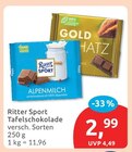 Tafelschokolade Angebote von Ritter Sport bei budni Seevetal für 2,99 €