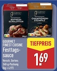 Festtagssauce Rotwein-Schalotten von GOURMET FINEST CUISINE für 1,69 € bei ALDI Nord im Angebot Festtagssauce Rotwein-Schalotten von GOURMET FINEST CUISINE im aktuellen ALDI Nord Prospekt