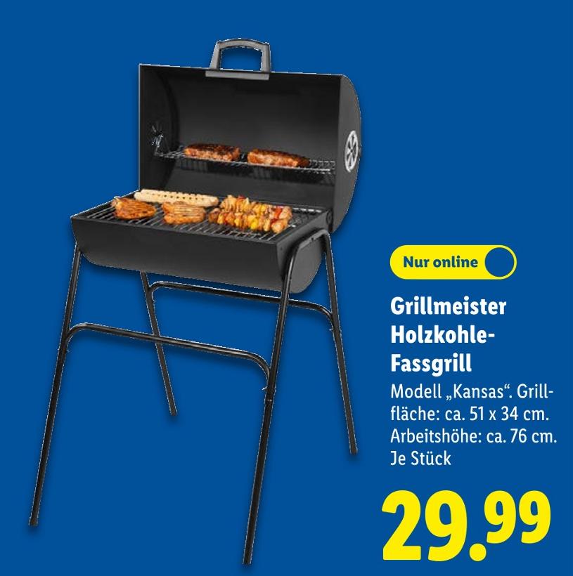 Holzkohle-Fassgrill