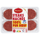 8 steaks hachés pur bœuf 15% M.G. BIGARD en promo chez Carrefour La Roche-sur-Yon à 9,99 €