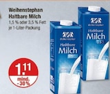 Haltbare Milch von Weihenstephan im aktuellen V-Markt Prospekt für 1,11 €