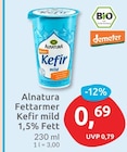 Fettarmer Kefir mild von Alnatura für 0,69 € bei budni im Angebot Fettarmer Kefir mild von Alnatura im aktuellen budni Prospekt