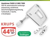 Handmixer F60814 3 MIX 7000 Angebote von KRUPS bei GLOBUS Saarbrücken für 44,99 €